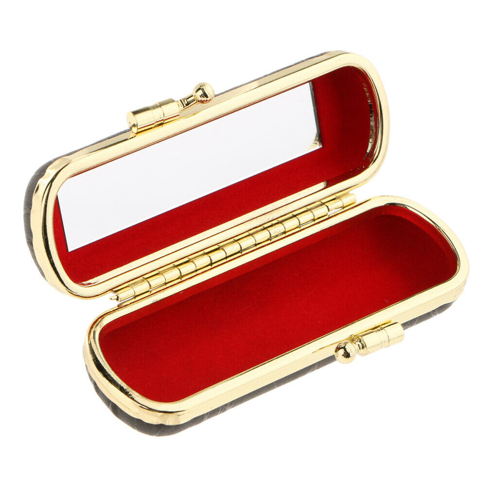 2 Units Jewelry Case Cosmetic Containers Lipstick Box Mirror Container