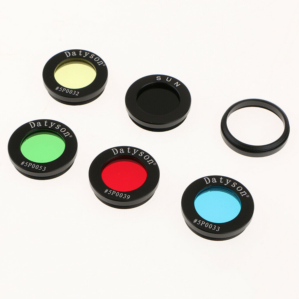 5 x 1.25" Nebula Filters + Adapter Ring+Carrying Case for Telescope Eyepiece .