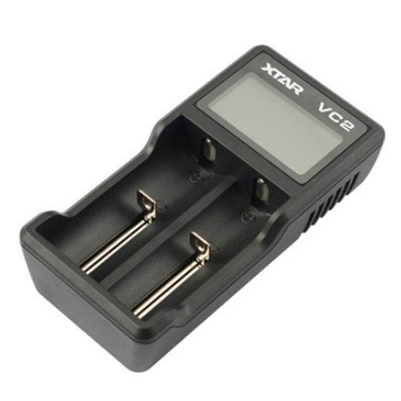 For XTAR VC2 Battery Fast Charger USB LCD Display for 18350 20700 21700 18650
