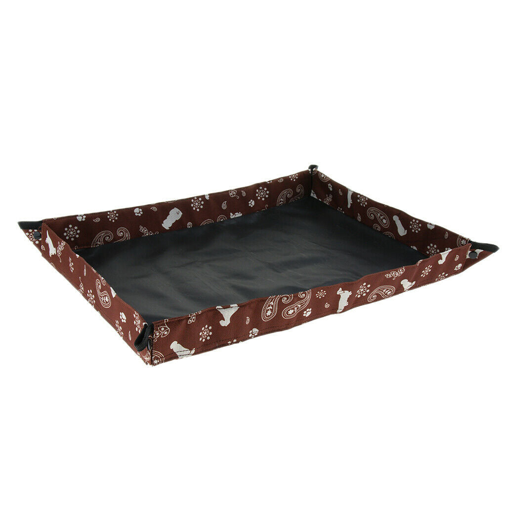 Travel Cat Litter Tray Collapsible Portable Pet Puppy Toilet Coffee L