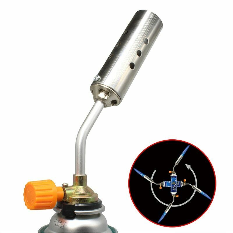 1300℃ BUTANE GAS BLOW TORCH FLAMETHROWER BURNER HOME CAMPING WELDING BBQ TOOL