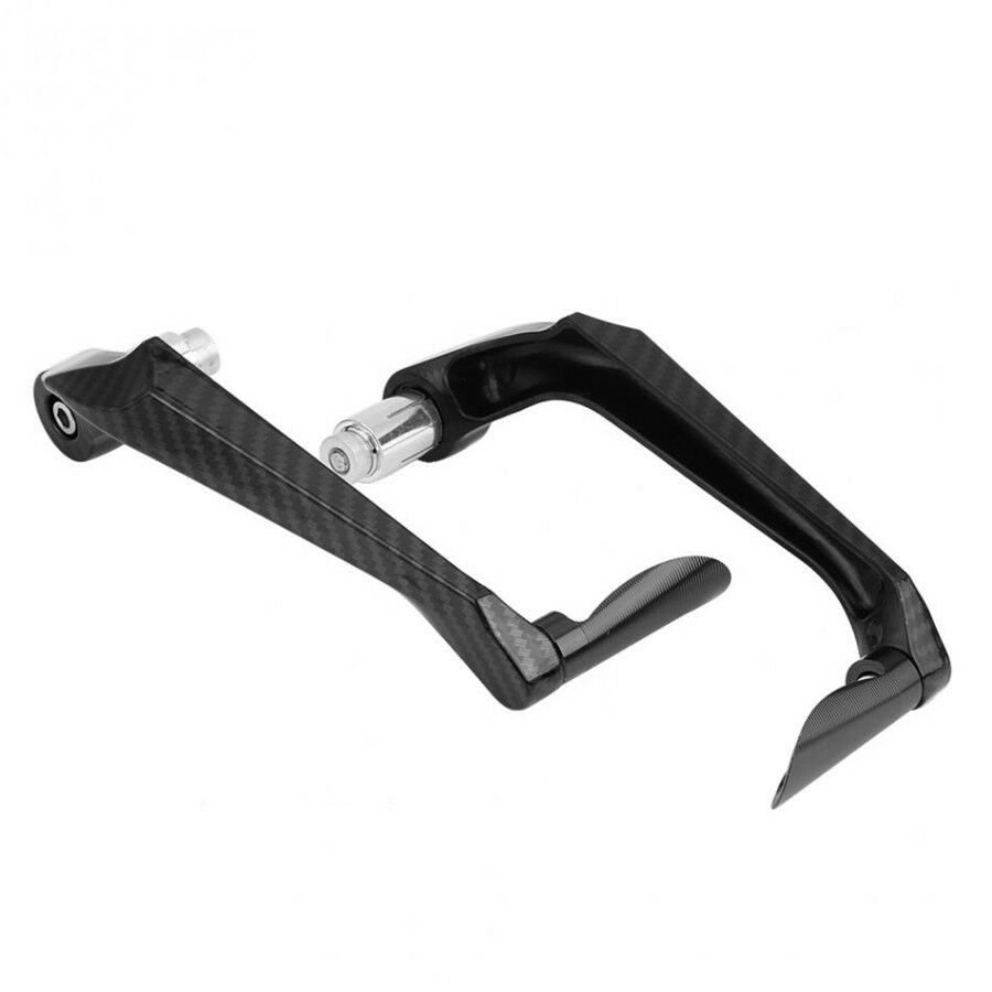 Pair Black Carbon Fiber Aluminum Alloy Motorcycle Brake Clutch Levers Protection