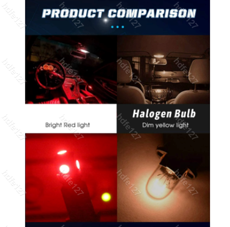 13x Red Cars LED Lights Interior Package Kit for Dome License Plate Lamp Bulbs