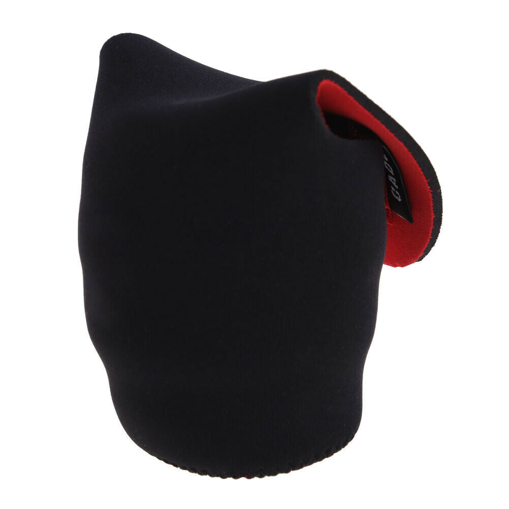 Neoprene DSLR Camera Lens Soft Protector Pouch Bag Case Set S New Black+Red @
