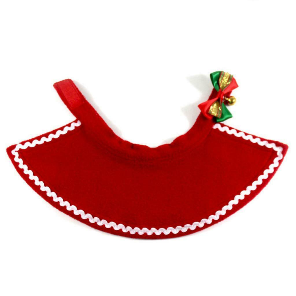 Christmas Pet Dog Costume Party Cloak With Hat For Small Pet Dog Puppy  L
