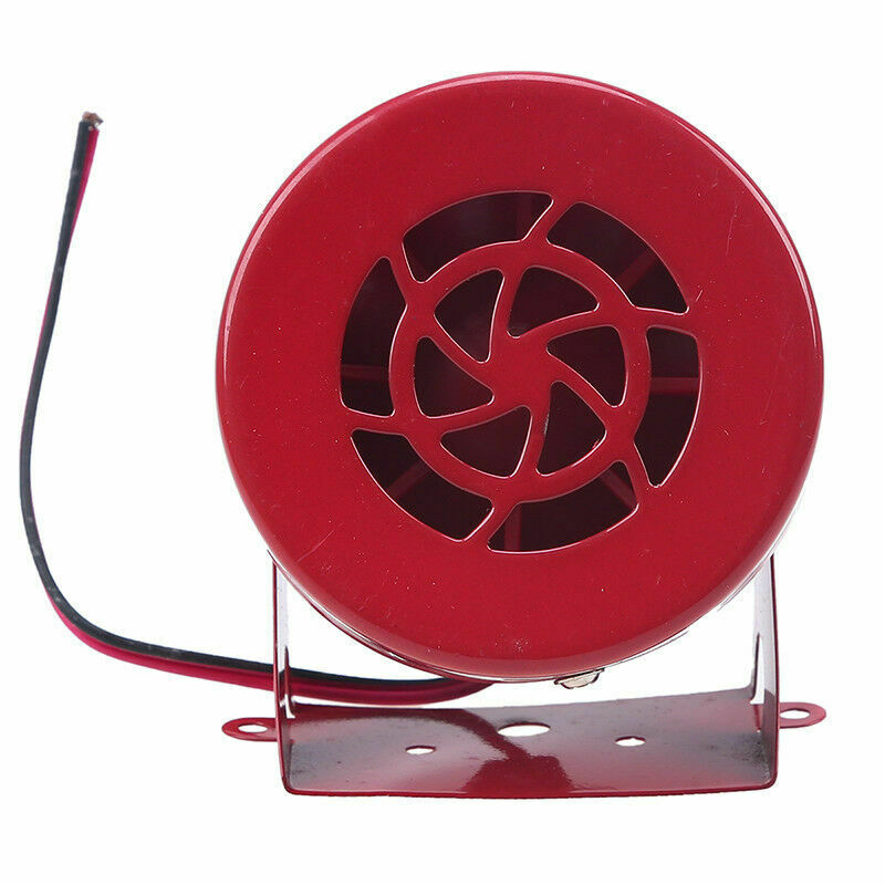 Car Truck Motorcycle Driven Red Air Raid Siren Horn Alarm Loud Speaker Durable