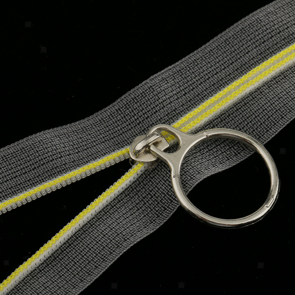 10pcs 25cm Yellow Closed End Transparent Nylon Zippers for DIY Sewing Dress