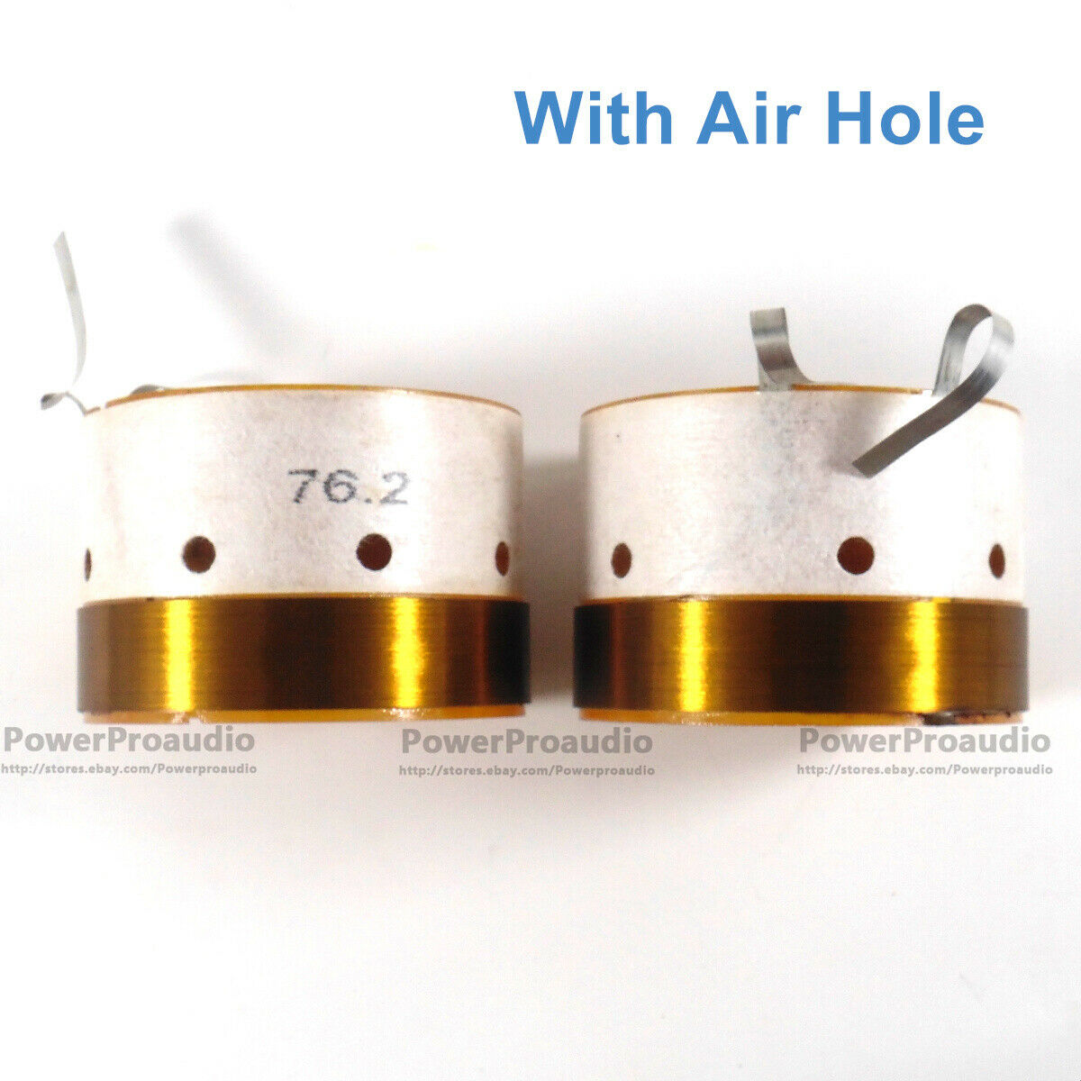 2 x Quality 76.2mm Aluminum wire voice coil for RCF LF15P530 - 8 Loudspeaker