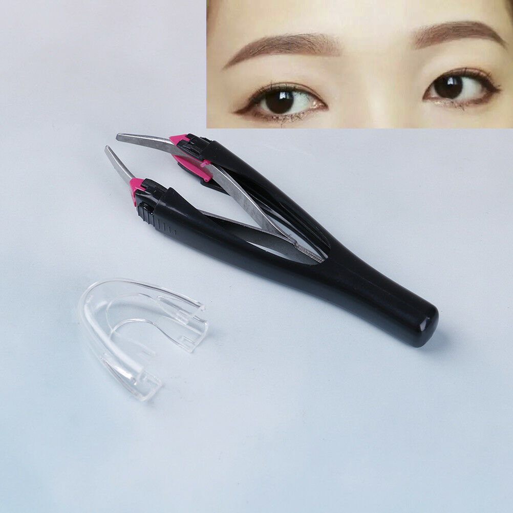 1Pc Matically retractable non-slip cosmetic eyebrow tweezers hair removal toY1