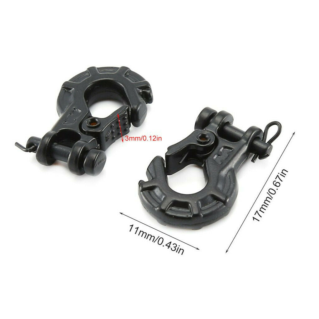 4pcs RC Trailer Hook Winch Hook for 1:10 TRX4 RC Crawler Car Parts Accs