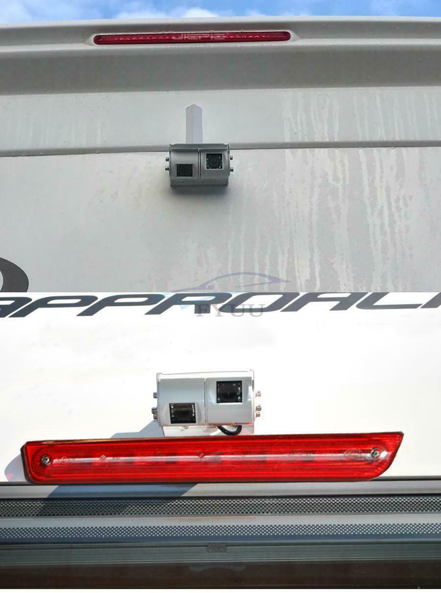 1× CCD Sensor 120° & 90° Vehicle IR LED Dual Lens Reversing Camera For Truck Bus
