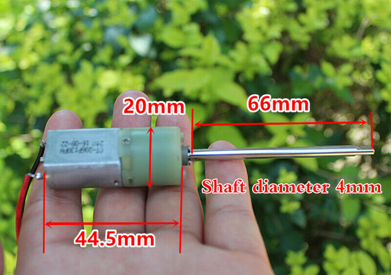 DC 12V long shaft planetary gear reducer motor with wire suitable for 5V-12V