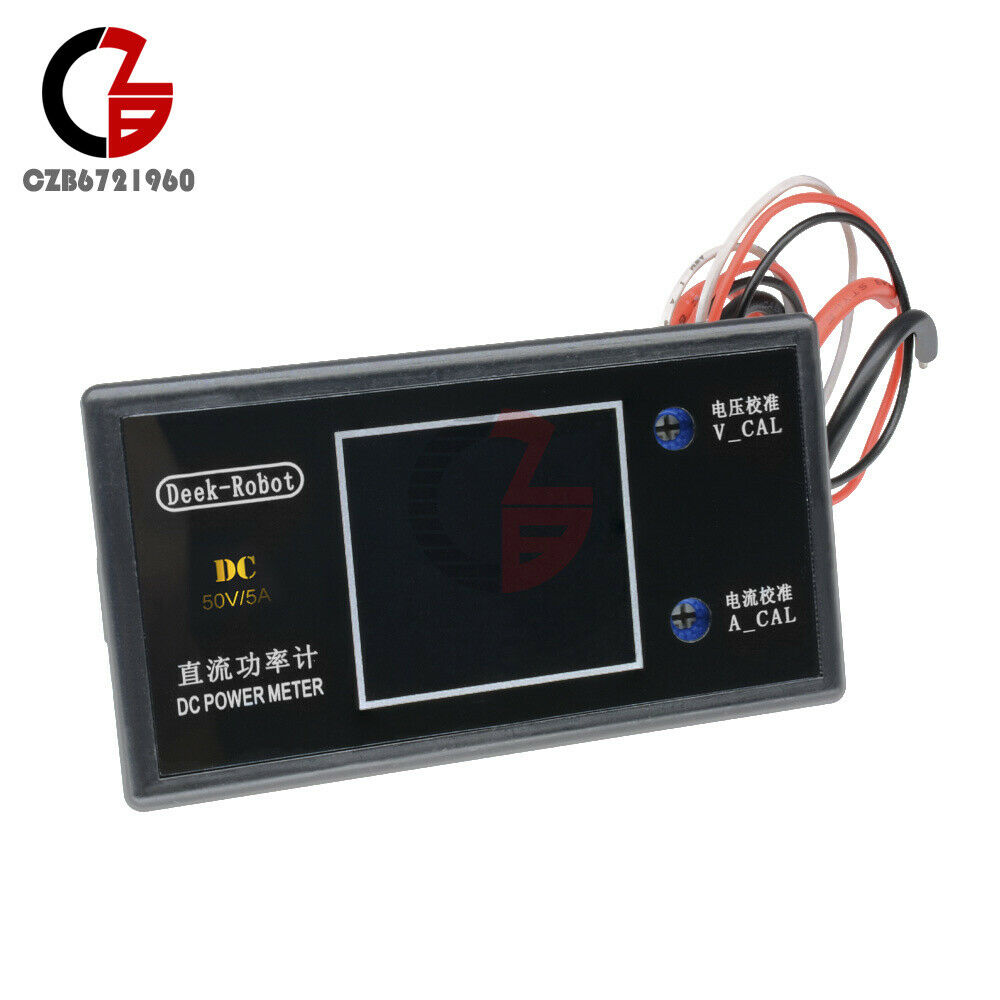 DC 50V 5A 250W Digital LCD Voltmeter Wattmeter Voltage Current Power Detector