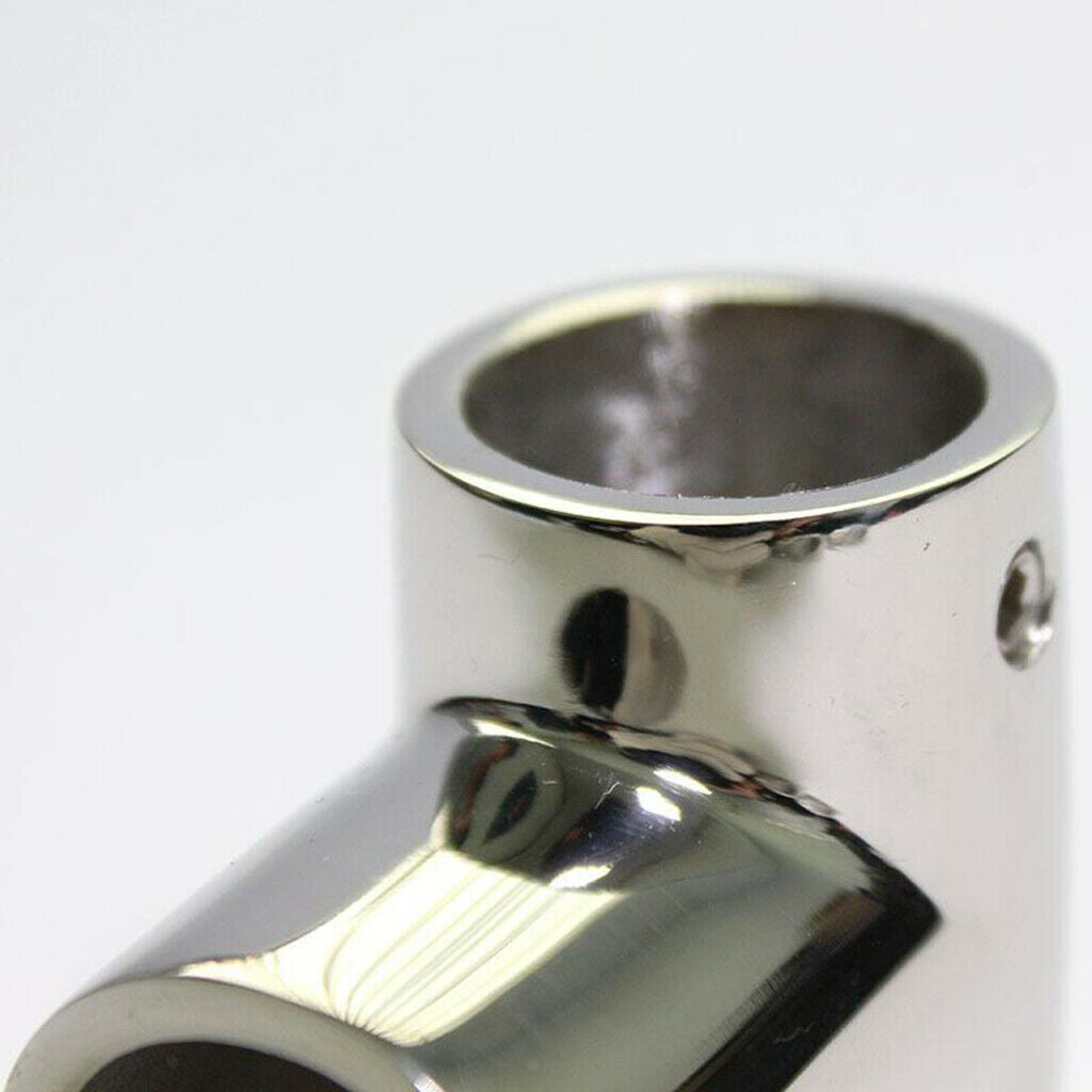 2X 90 Degree 7/8inch 3Way Corner Elbow,7/8 inch Pipe Hand Rail Tee for Boat