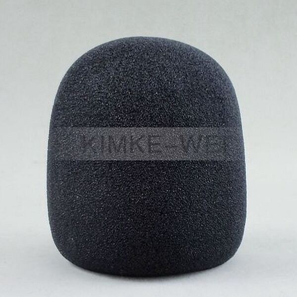 10x Black Handheld Stage Microphone Windscreen Foam Mic Cover Karaoke DJ 65x40mm