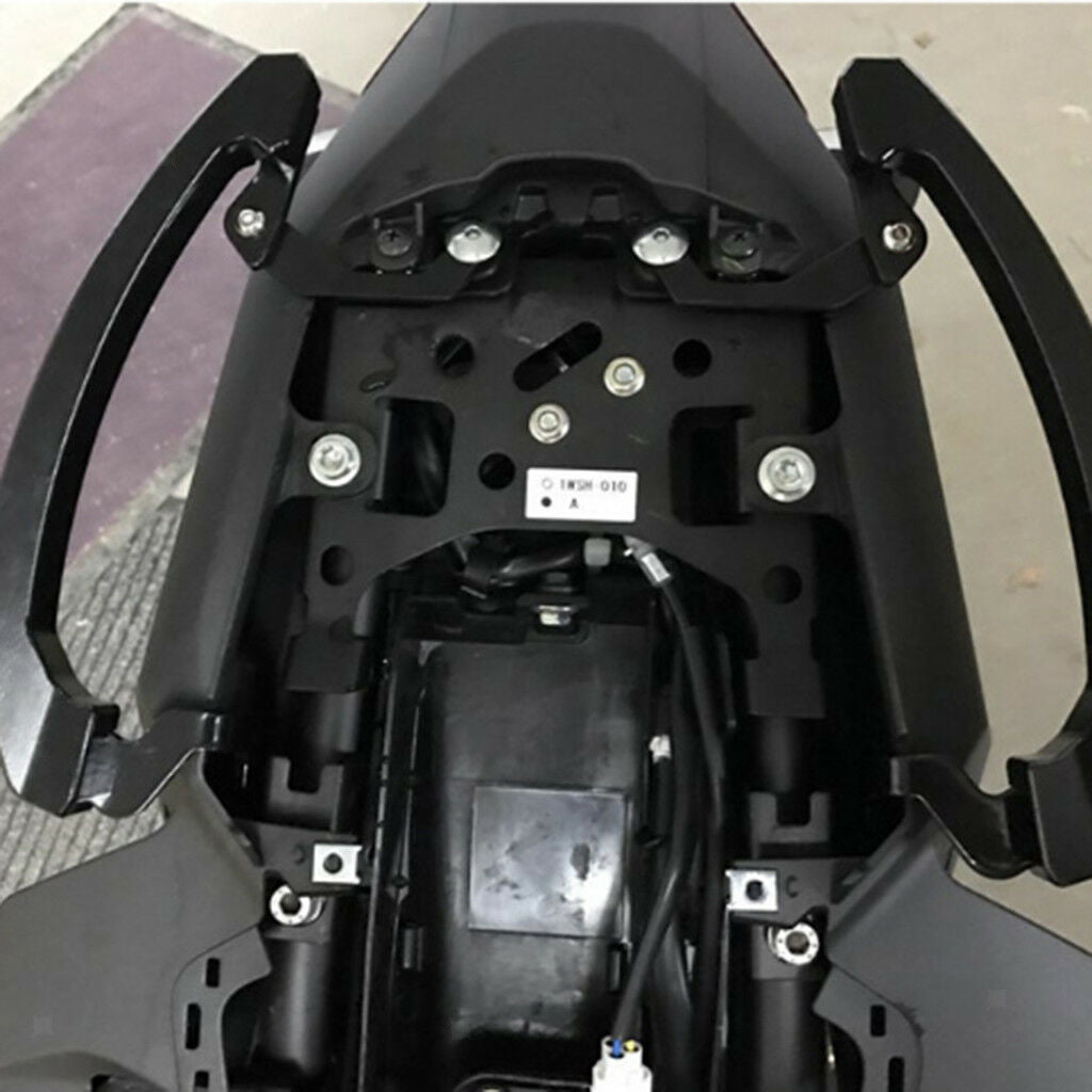 Black CNC Rear Passenger Seat Grab Bar Handle Rail Side Kit for Yamaha MT07