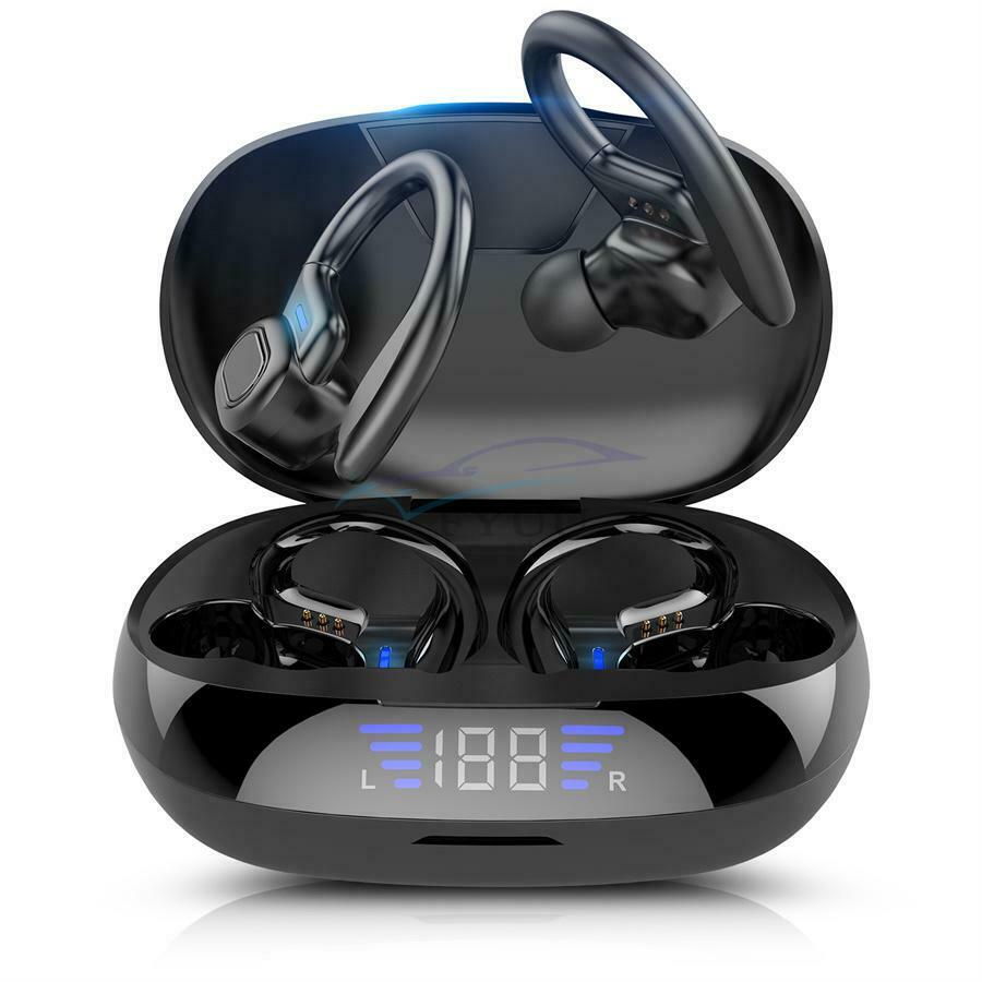 15M Waterproof Bluetooth 5.0 Stereo Headset Sports Wireless Earbud Earphone Set