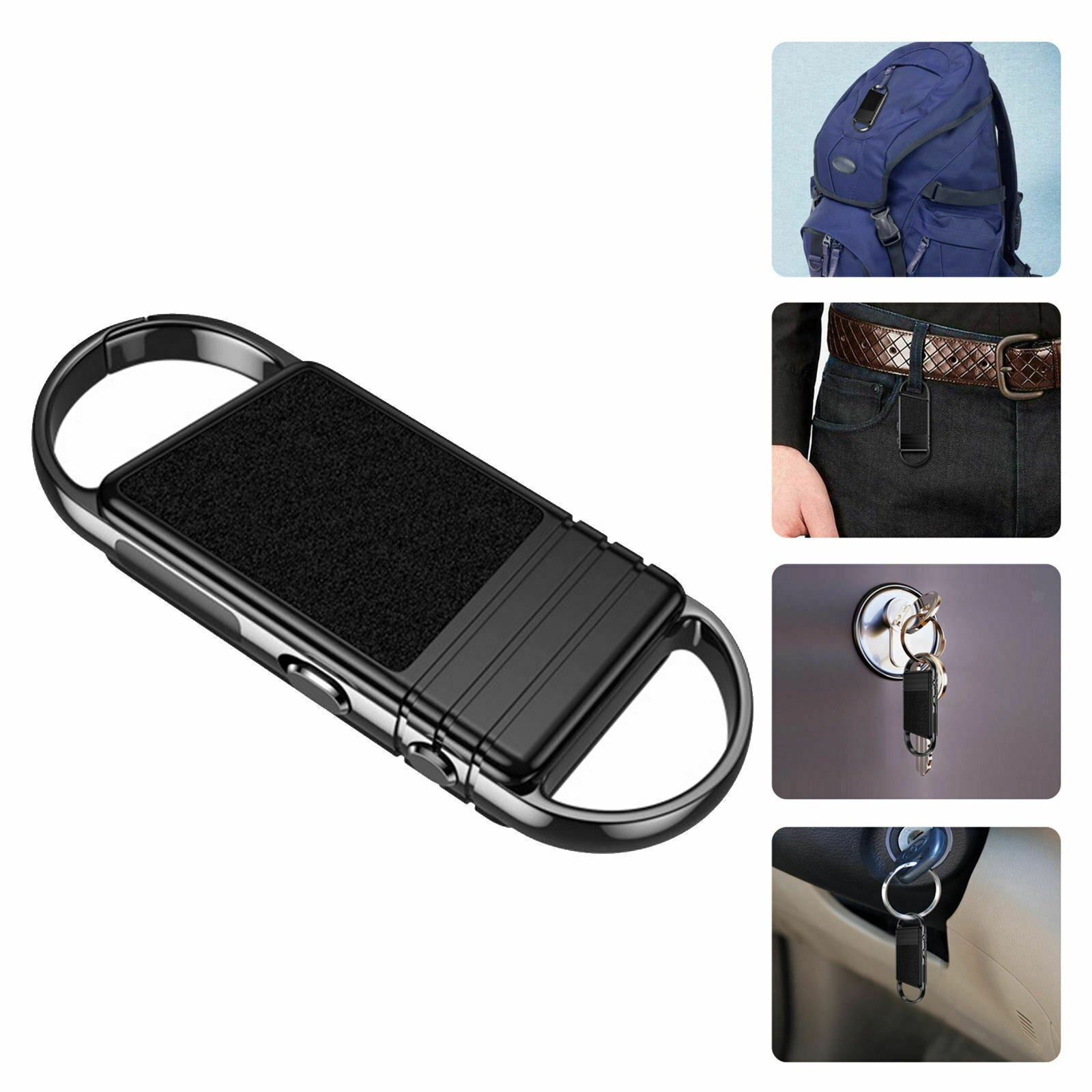 Keychain Voice Recorder Mini Audio for Meeting Work Sports Home Office Class