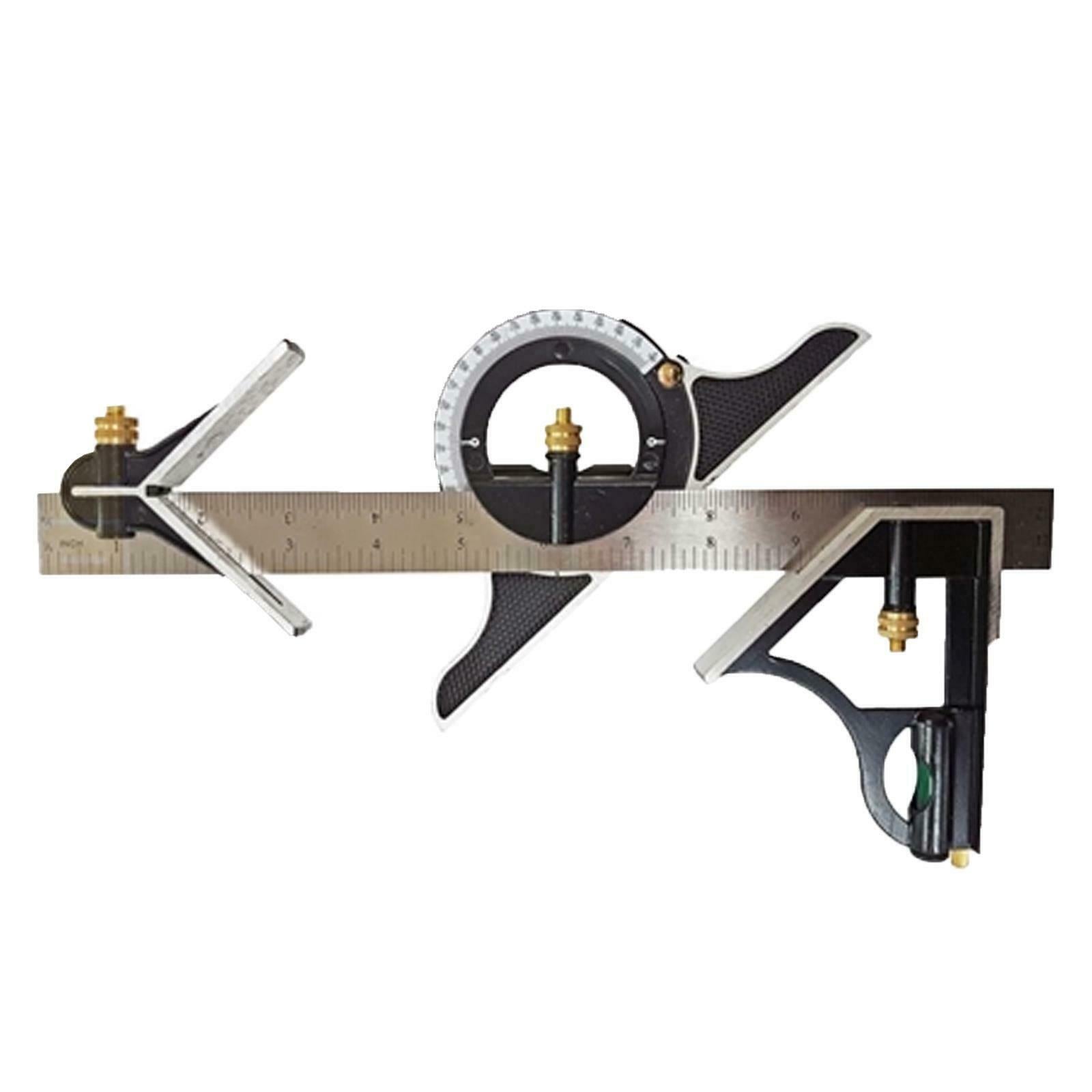 Stainless Steel Combination Square 300mm Movable Square Woodworking Angle Ruler