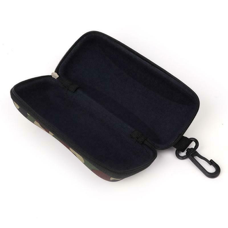 Glasses Box Sunglasses Case Camouflage Storage Protector Zipper Unisex Container