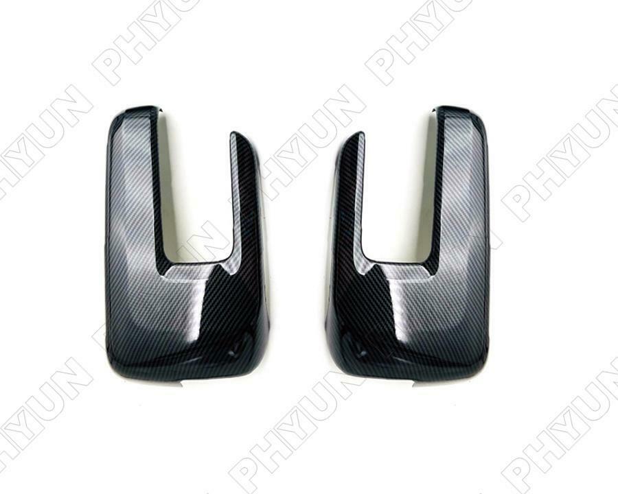 Carbon Fiber Style Rear View Side Mirror Covers Trim For Ford F150 F-150 2021-22
