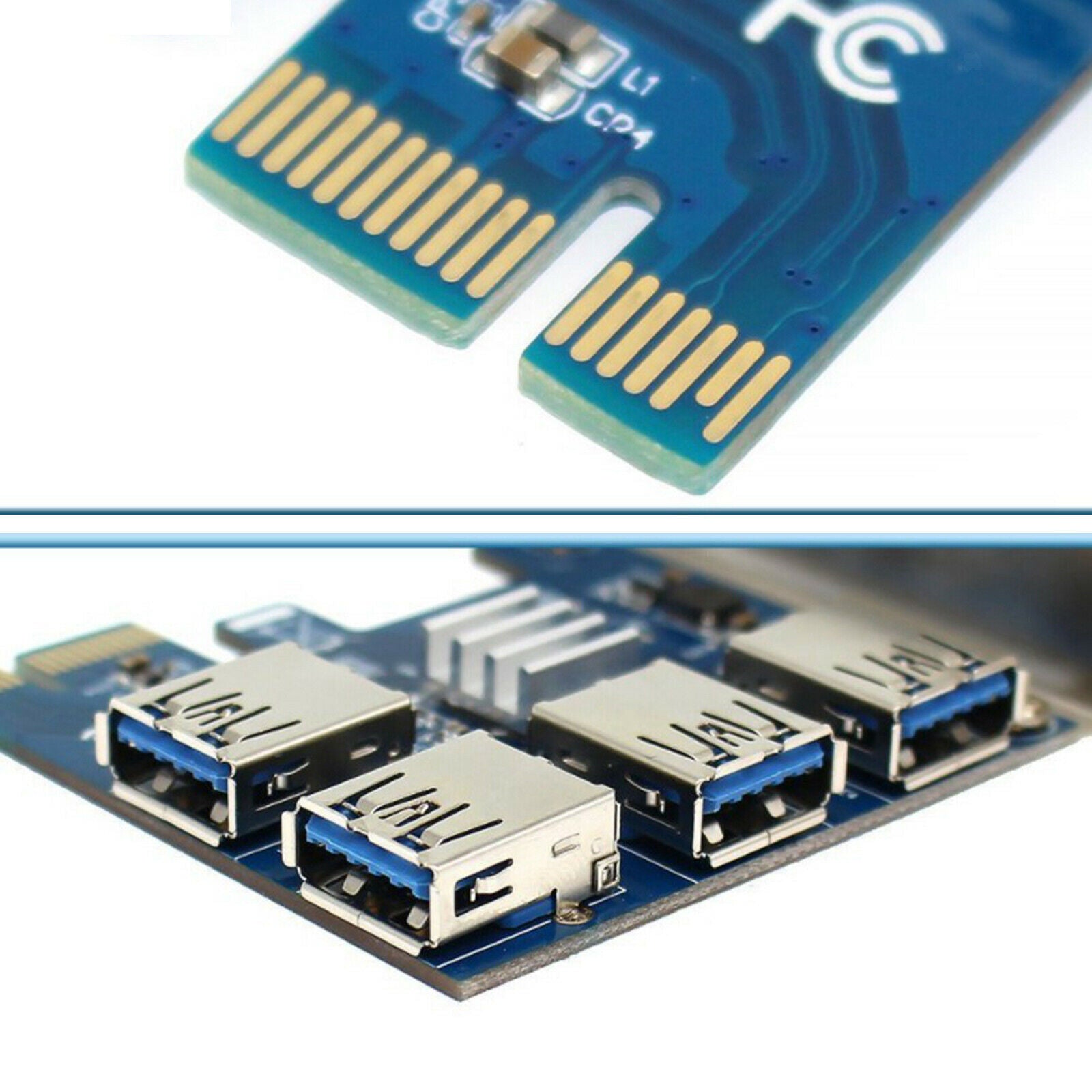 4 Ports USB 3.0 Super Fast 5Gbps   Expansion Card 4-Ports for