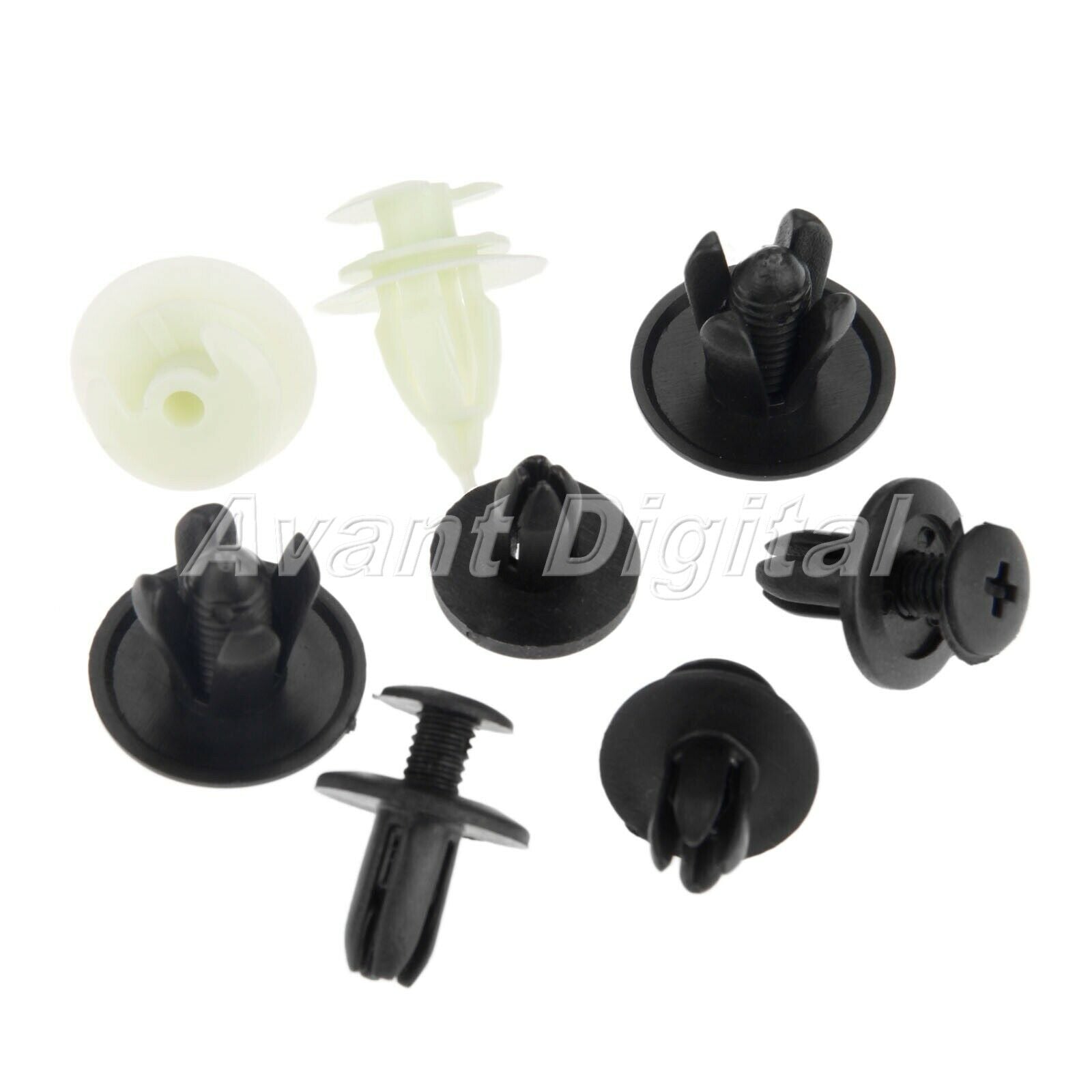 Universal 360pcs Car Mixed Fastener Transparent Boxed Door Clip Rivets Fender