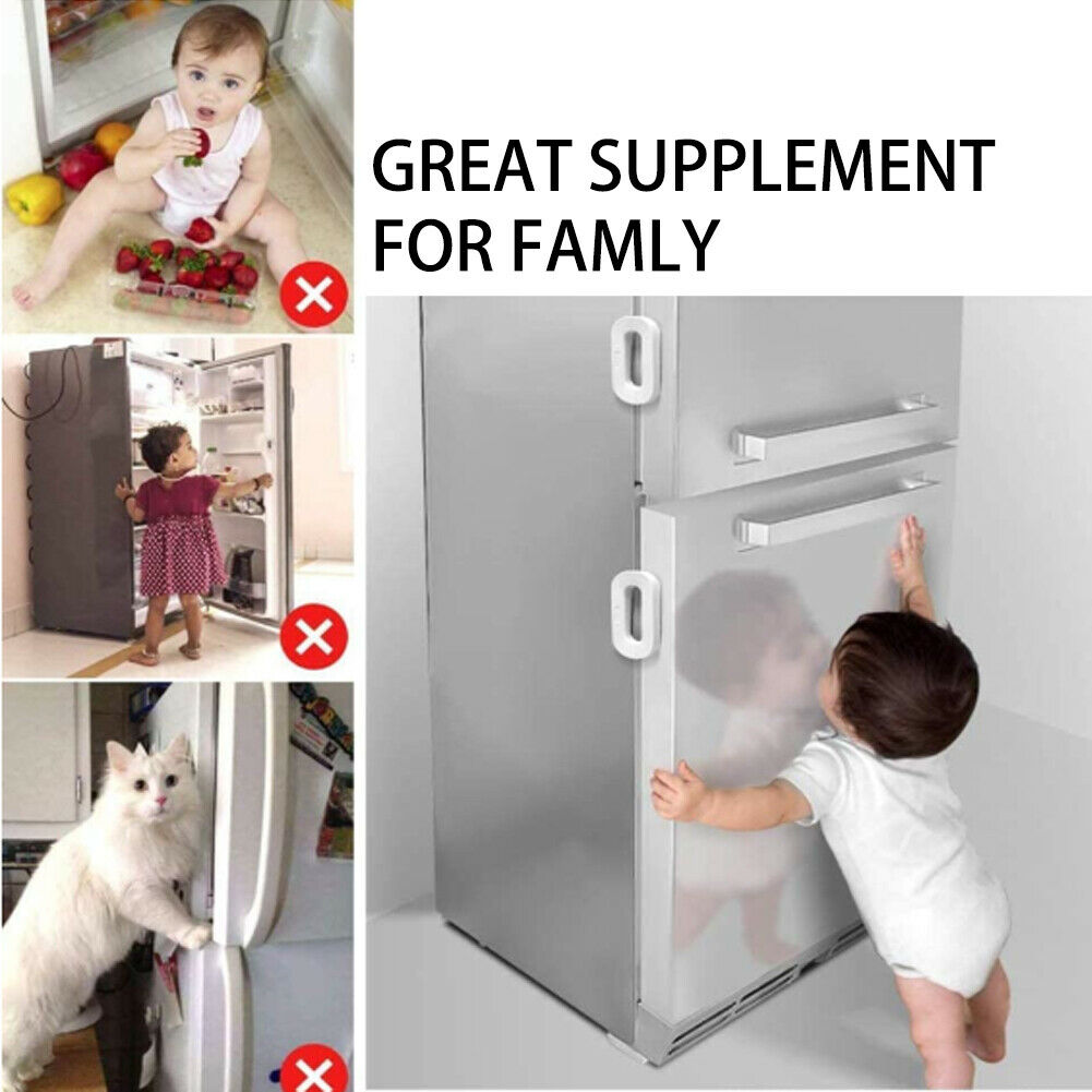 Child Safety Fridge Lock Refrigerator Lock Refrigerator Closet Door Drawer Lock^