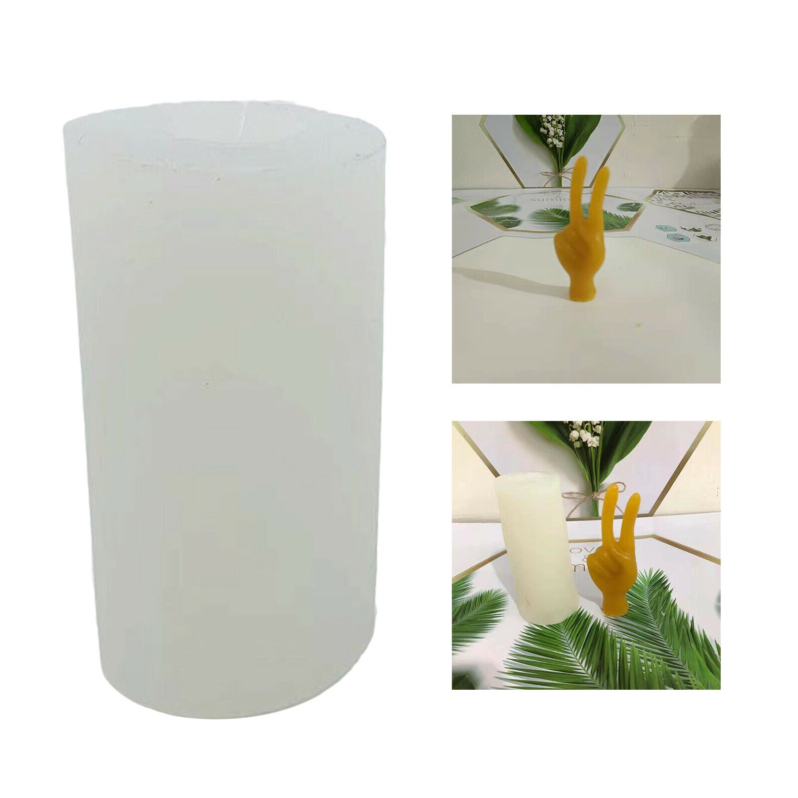 Clear Victory Gesture Silicone Molds Ornaments Handmade V Shaped for DIY