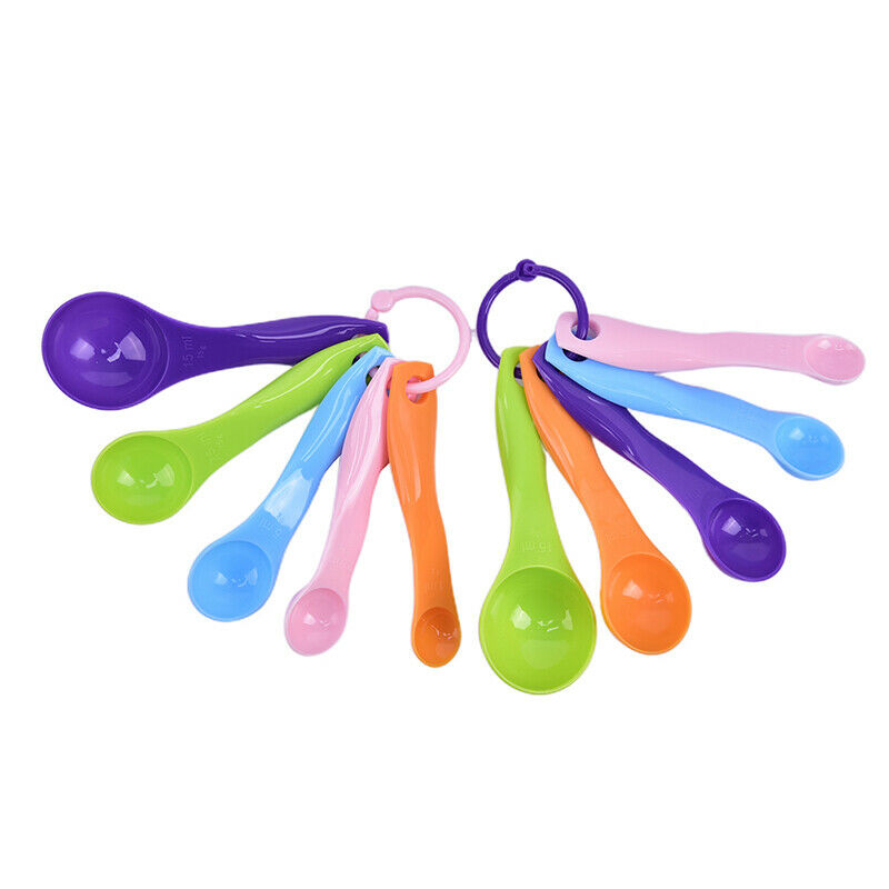 5pcs/set Measuring Spoons Colorful Plastic Sugar Cake Baking Sp..l8