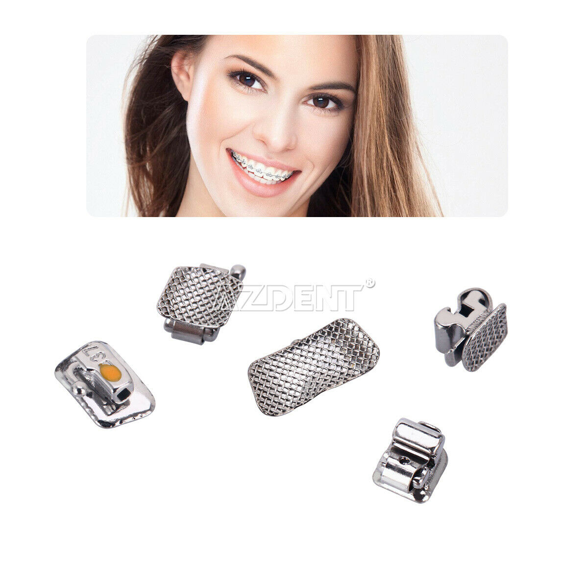 Dental Ortho Active Self-ligating Brackets Mini MBT 022 Hooks 3 4 5 Buccal Tube