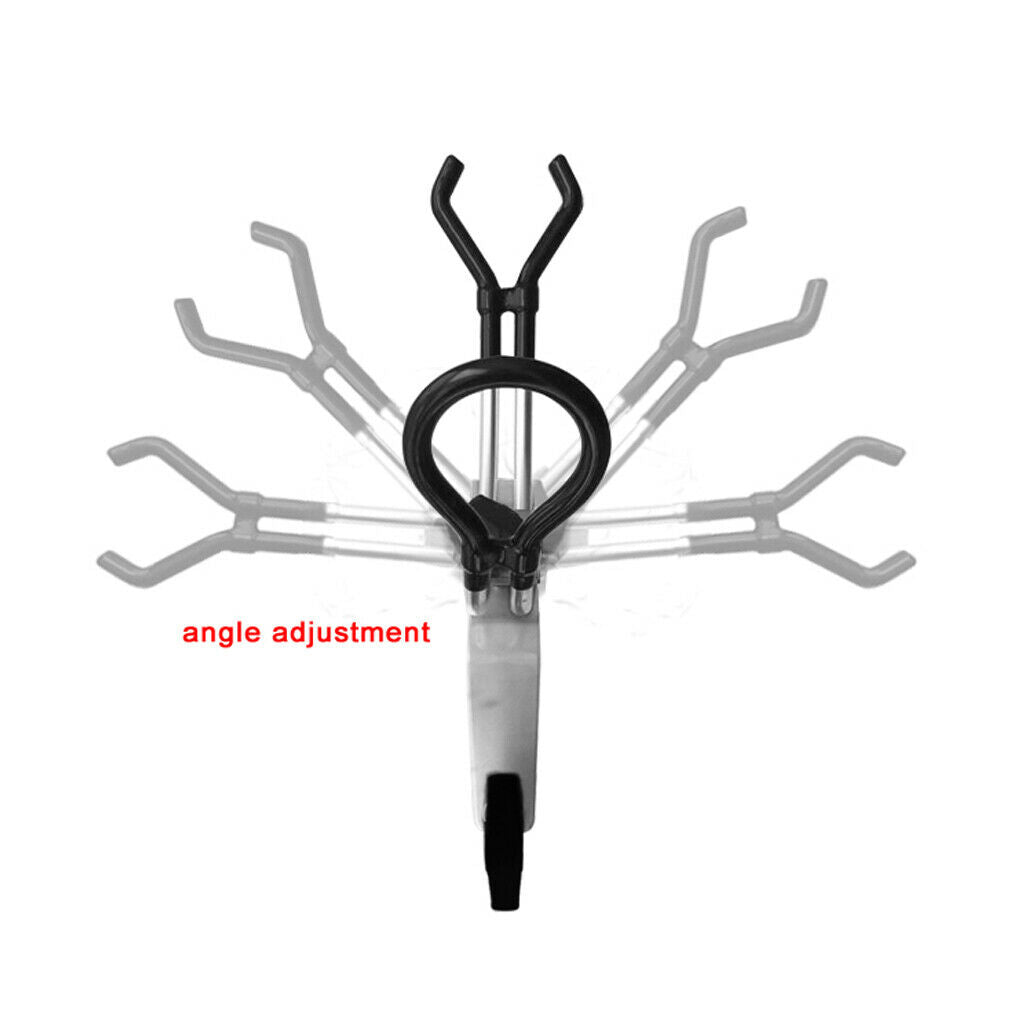 Aluminum Fishing Rod Rack Holder Adjustable Removable 360 Kayak Pole Bracket