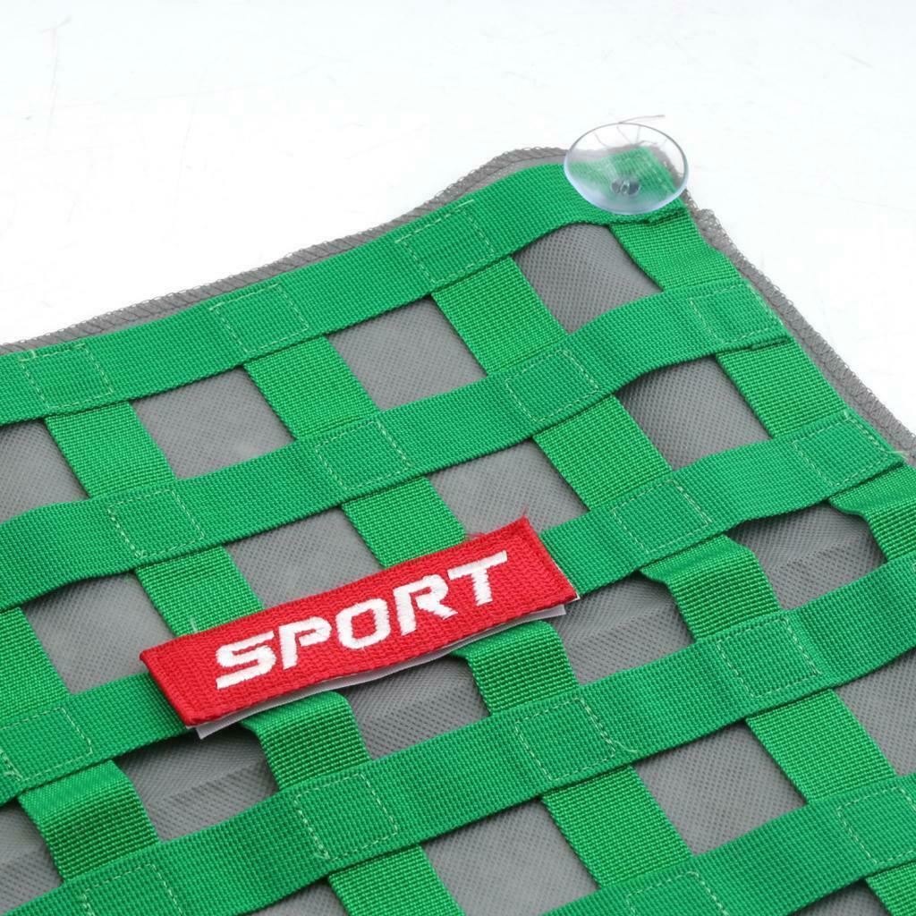 Window Net Ribbon Style Car Safety 34cm x 34cm  Green