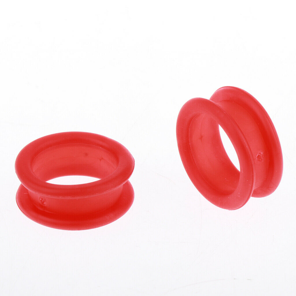 10x Barber Hairdressing Shears Scissors Finger Ring Grips Inserts Red
