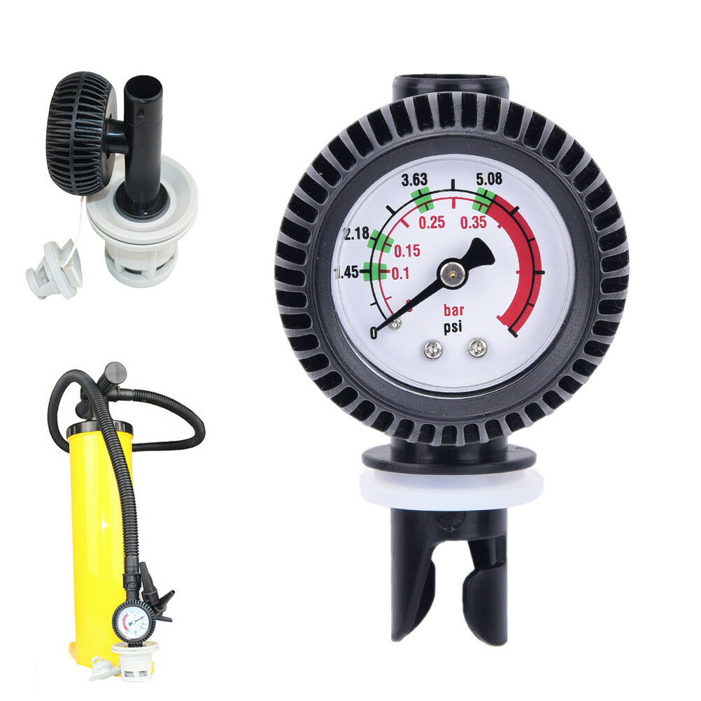 Inflatable boat air pressure gauge air connector for kayak Raft sup board DhDFA