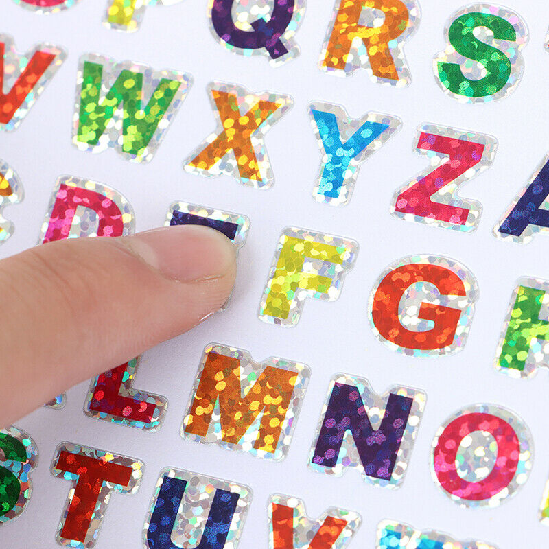 700pcs/10sheet Glitter Letter Self-Adhesive Stickers For Scrapbook Embell.l8