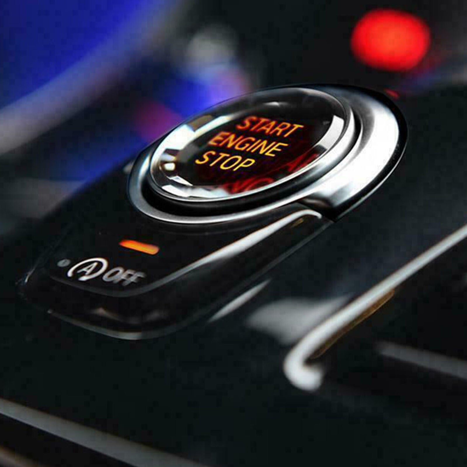 Red Crystal Engine Start Stop Button Cover for BMW 1 2 3 4 5 7 Series X1 X3 X5