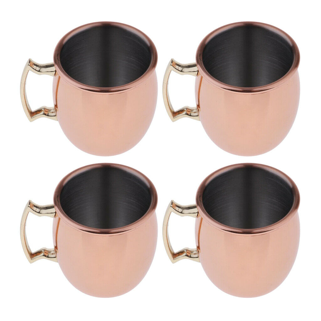 Set of 4, Mini Moscow Cup Barrel Coffee Espresso Cocktail Wine Beer Mug Gift