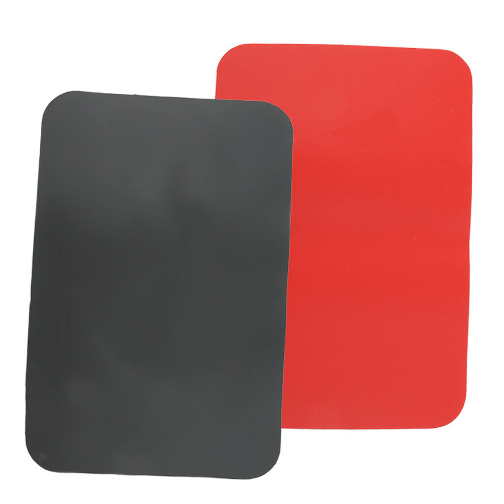 2Pcs Inflatable Boat/Dinghy/RIB PVC Repair Patch Accessories - Black & Red