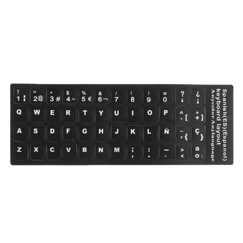Spanish Non-Transparent Keyboard Stickers Guard Film Protector for Computer