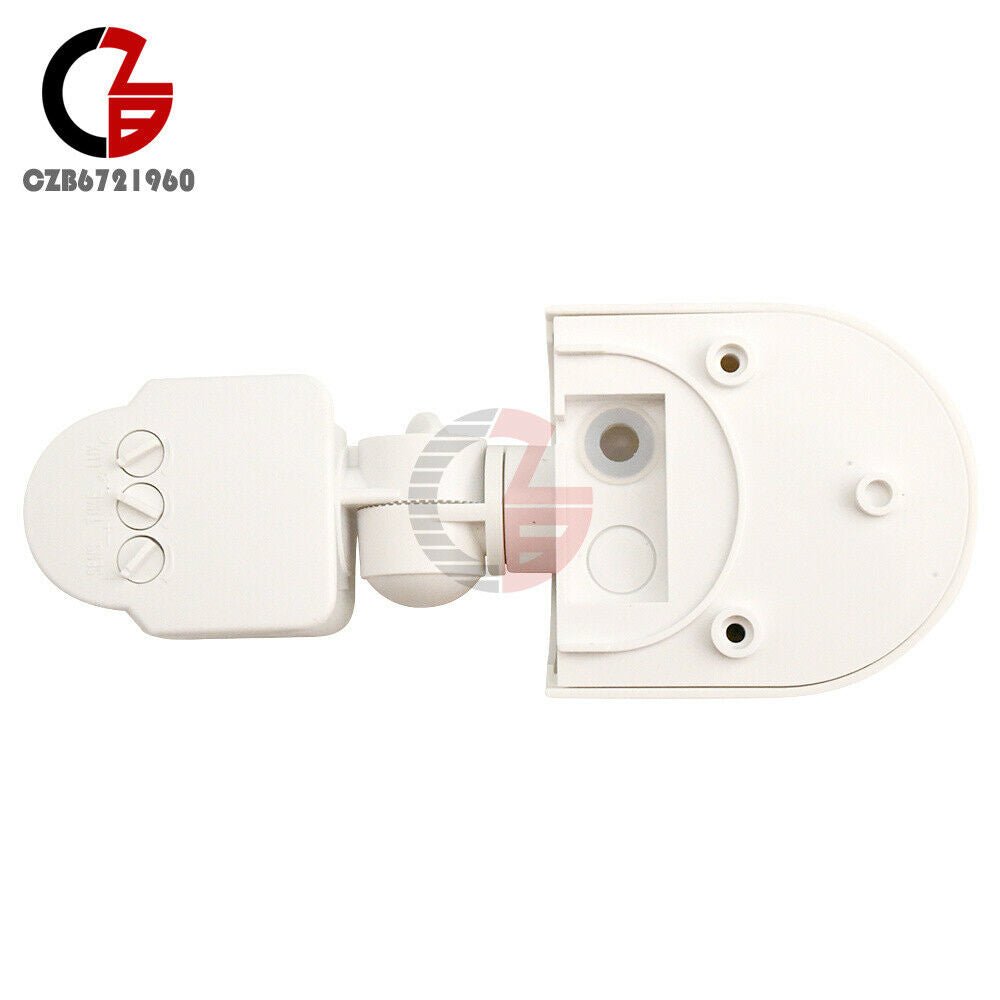 White Waterproof Security 110-240V Infrared AC Automatic Body Induction Switch