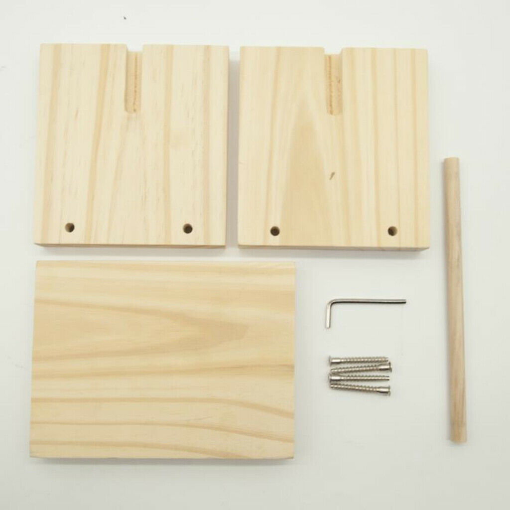 Natural Wooden Bobbins Thread Spools Rack Sewing Wire Storage Winding L
