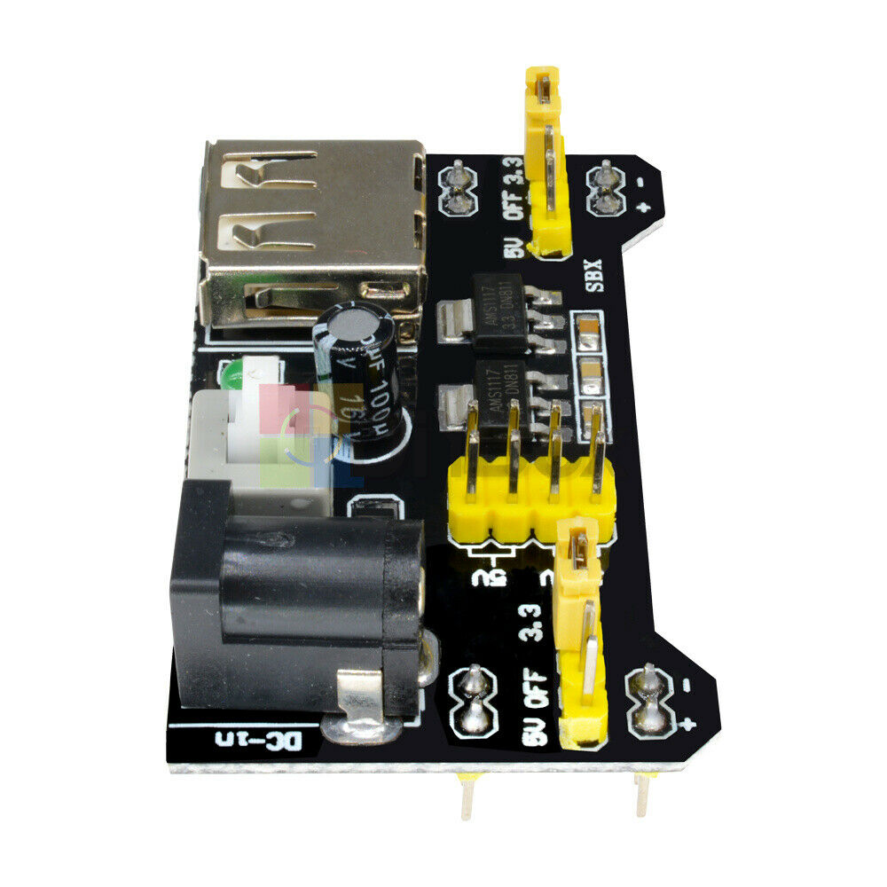 10PCS Solderless MB102 Breadboard Power Supply Module 3.3V 5V For Arduino