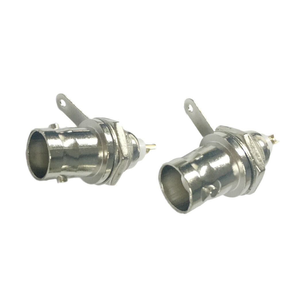 10 Pieces BNC Male Connector Solder RF Connector PCB Plug for Coaxial Cable