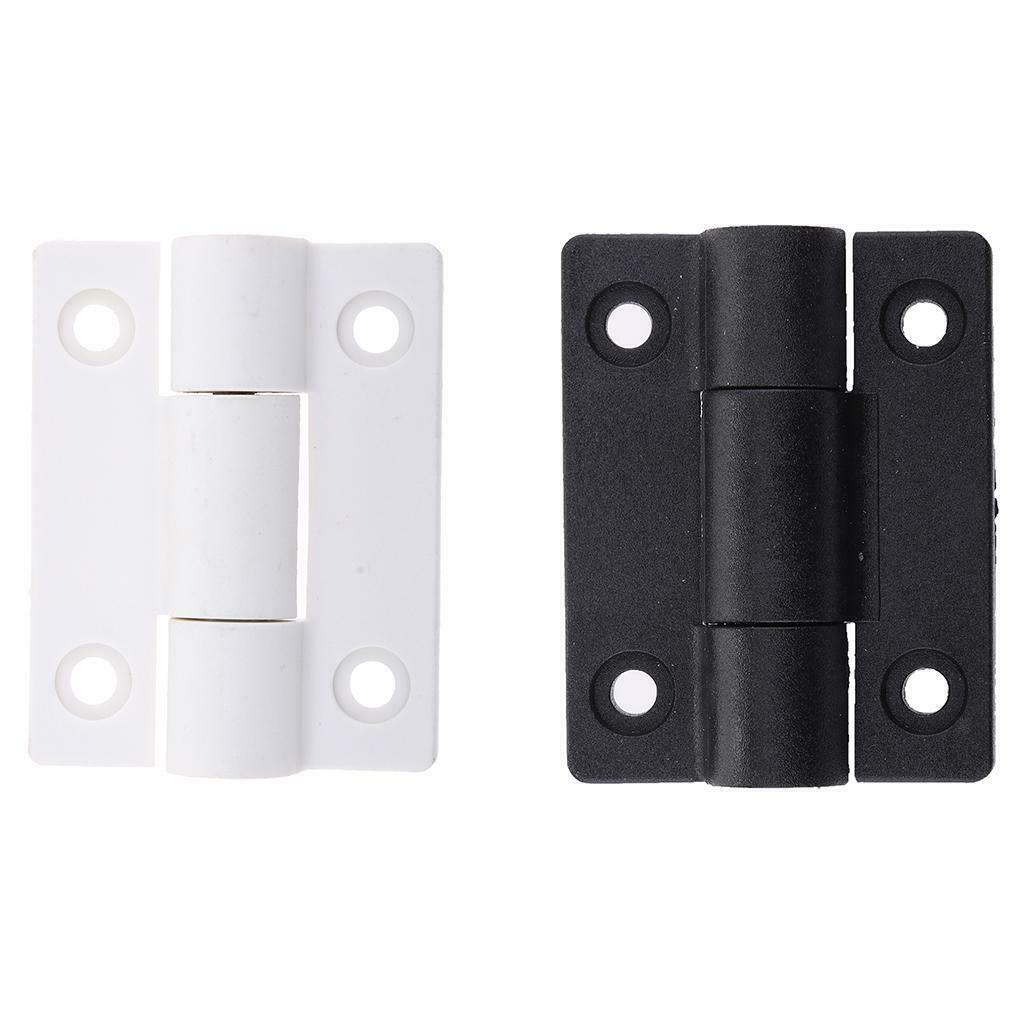 56mm x 43mm 4 Countersunk Holes Torque Position Control Hinge White+Black