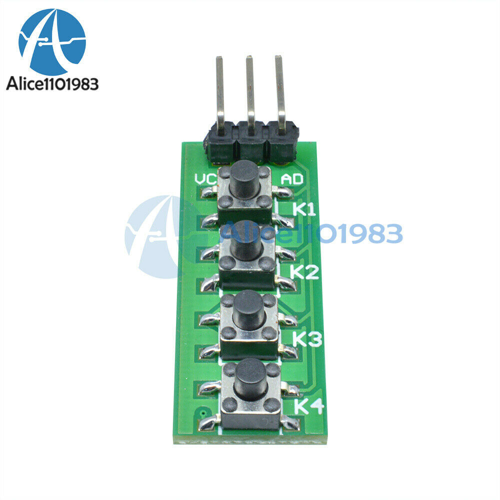 10PCS 4 Buttons KC11B04 Keypad Module Switch Keyboard For Arduino Uno Mega2560