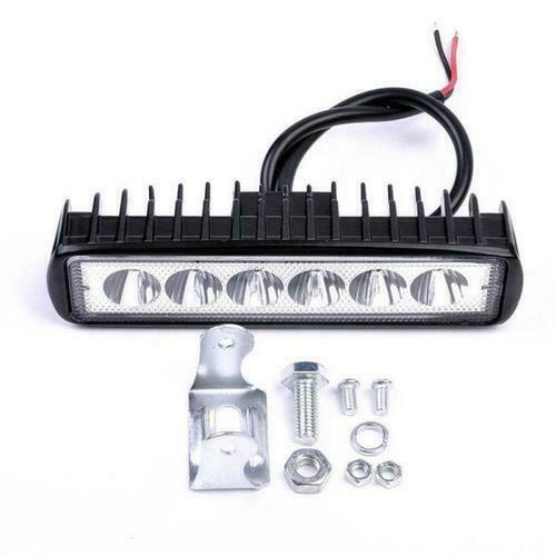 18W 6LED 800LM Bright Light Spot Work Bar Driving Fog Offroad Car Lamp For Truck
