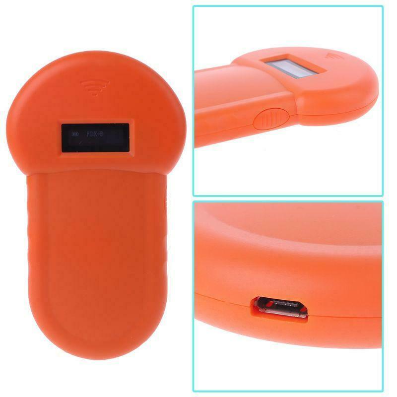 Pet ID Reader Animal Chip Digital Scanner USB Rechargeable Microchip Handheld
