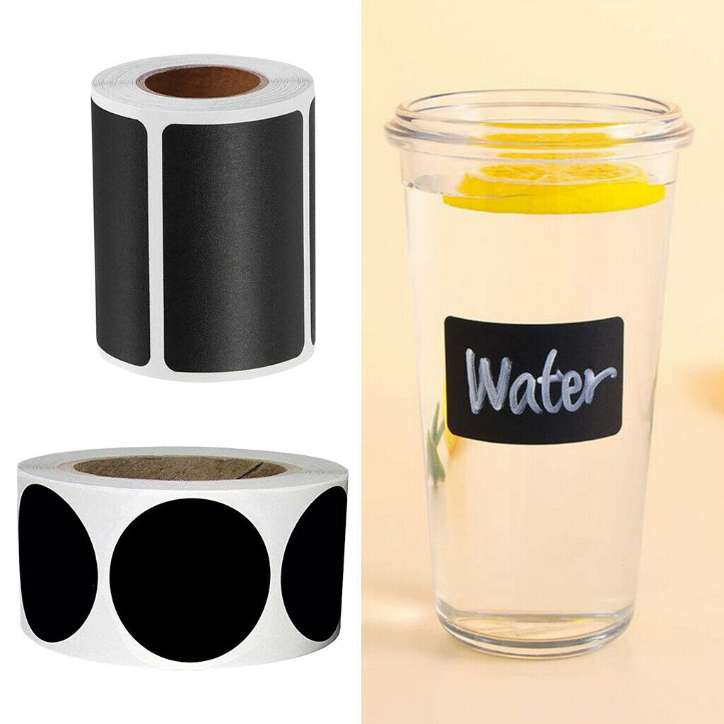 2Roll Blackboard Stickers Storage Stickers for Glass Food Kitchen Supplies