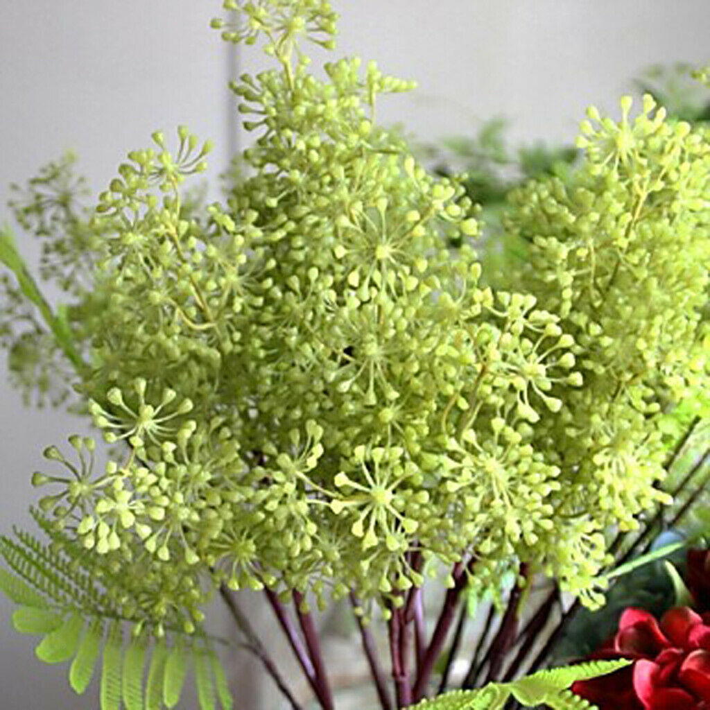 1Piece Artificial Plant Trigeminal Coriaria Bouquet Home Office Decor Green